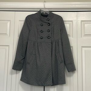 Womens My Michelle Quilted Gray Coat/Jacket Size Large comfy dress up or down